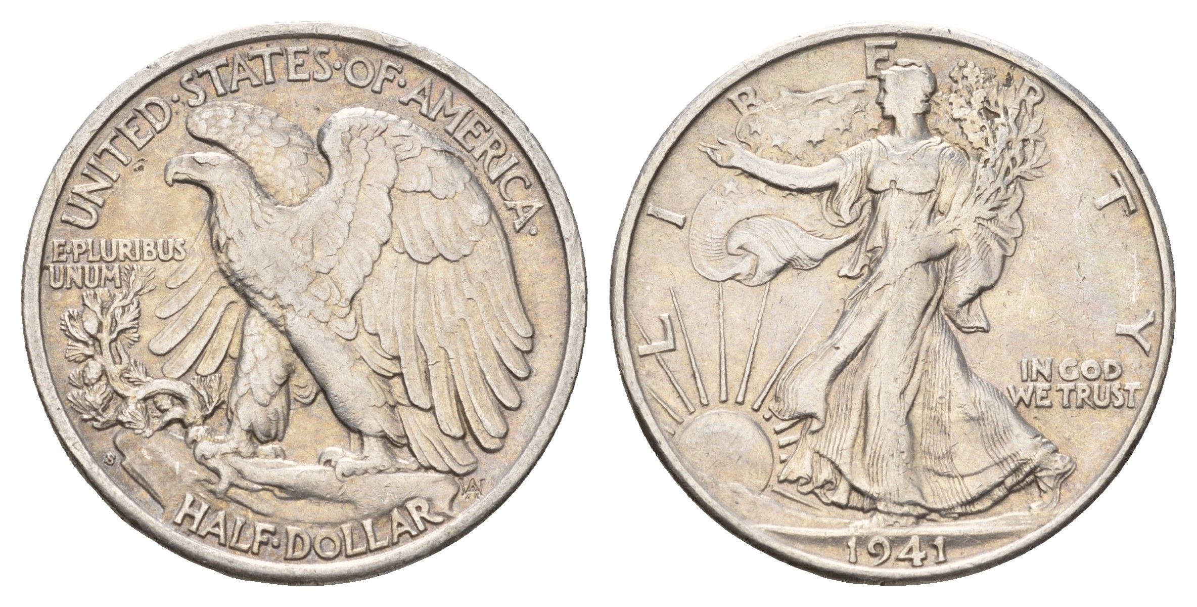 США 1/2 доллара (50 центов) 1941 S KM 142 серебро 4127-2144