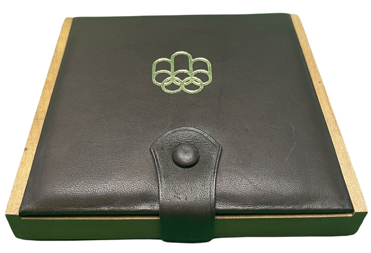 Канада набор из 4 монет 1973 олимпийские игры в Монреале 1976, в оригинальной коробке, сертификат, серия I KM OCP1 (84, 85, 86.1, 87) серебро PROOF 4-5-3-20