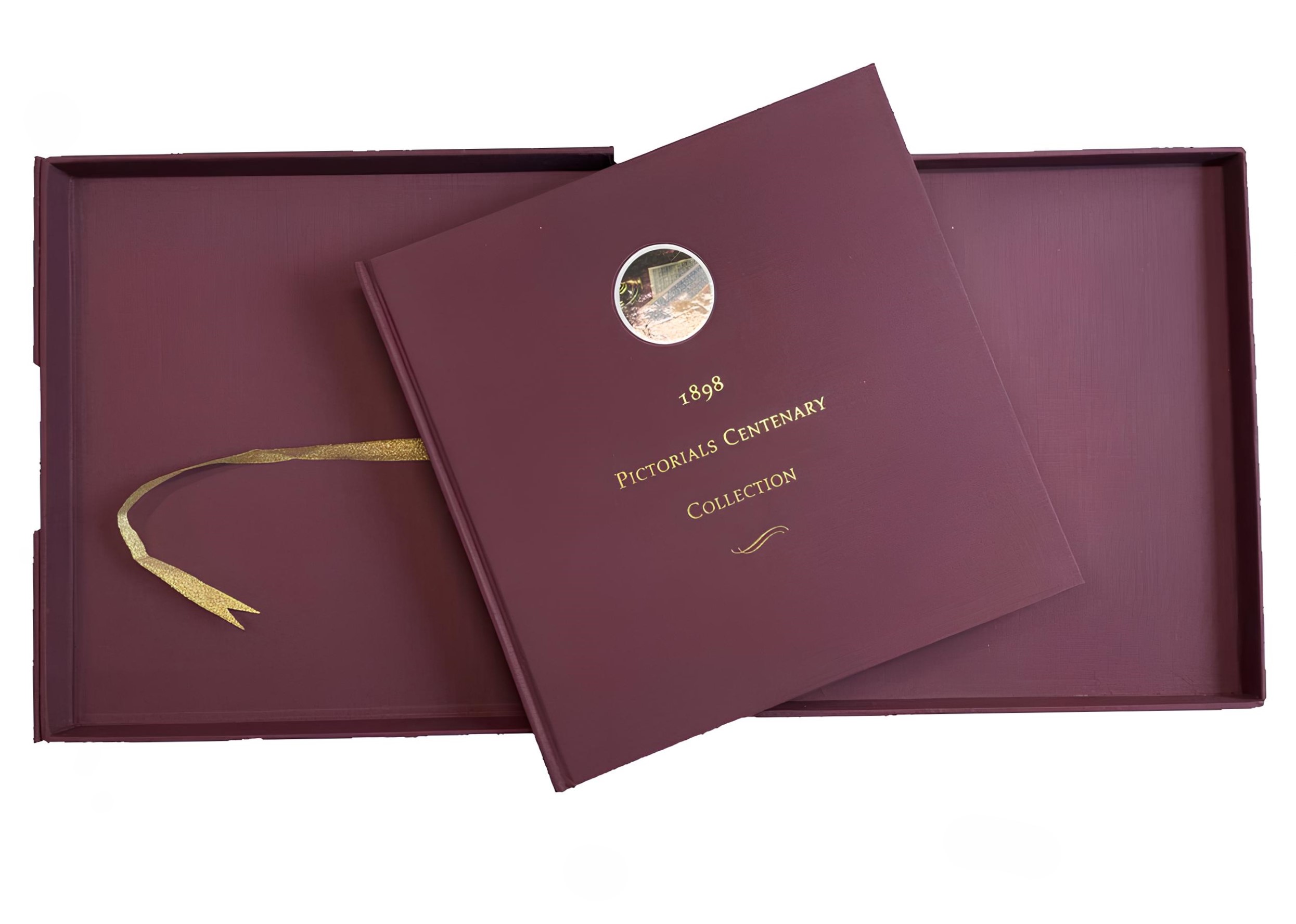 Новая Зеландия набор "коллекция столетия иллюстрированных изображений 1898" год выпуска 1998 альбом ограниченного тиража в футляре, содержащий пронумерованный сувенирный лист x25 каждого номинала