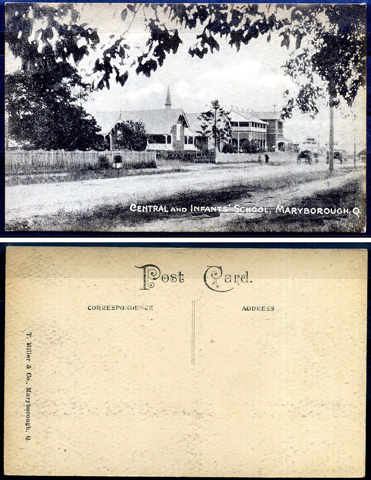 Австралия post card - открытка центральная и детская школа, Мэриборо 2193-68