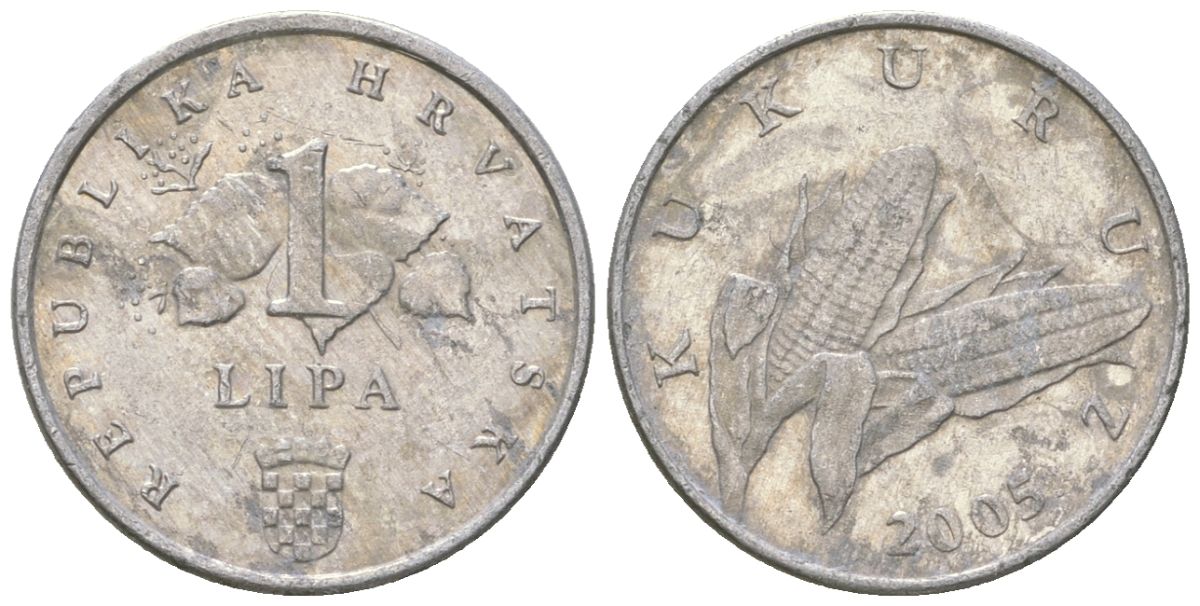 Хорватия 1 липа 2005 нечетный год KM 3 алюминий    4124-136