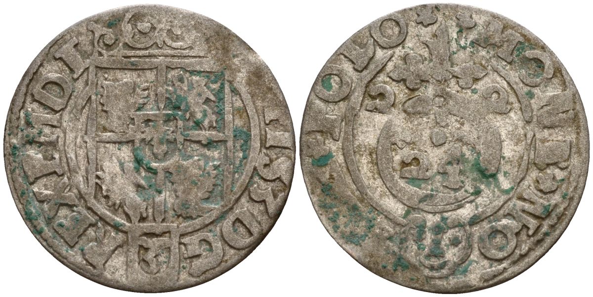 Польша 3 полкера (3 полторака - 1 крейцер) 1622 Сигизмунд III Ваза (1587-1632) Gorecki B.22, KM 41 серебро 4158-849