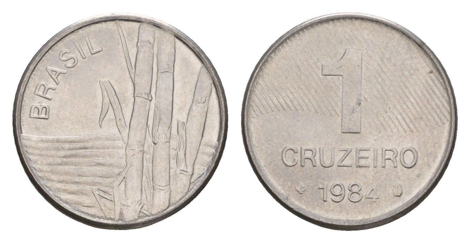 Бразилия 1 крузейро 1984 Сахарный тростник KM 590 нержавеющая сталь 4655-1123
