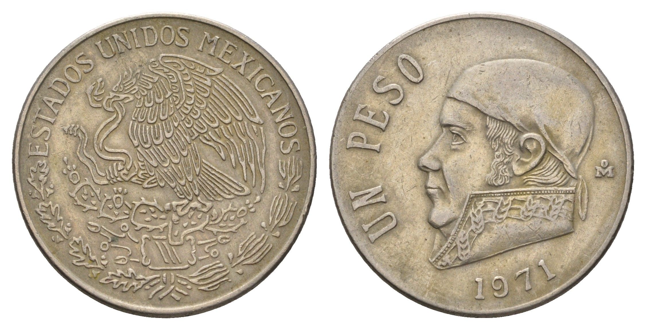 Мексика 1 песо 1971 Хосе Мария Морелос KM 460 медно-никель 4703-117