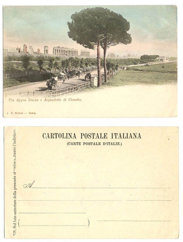 НОВАЯ АПИЙСКАЯ ДОРОГА АКВЕДУК КЛАВДИЯ 1917 153-16-22