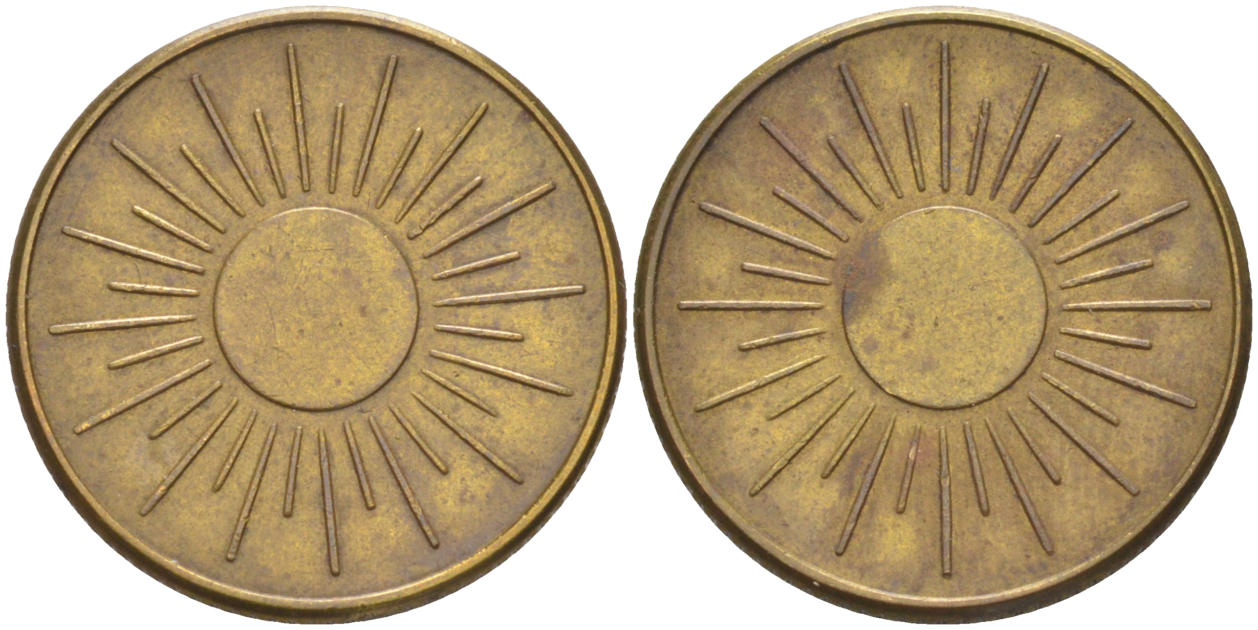 Нидерланды жетон ND игровой жетон, солнце, диаметр 22 мм. латунь 27-612