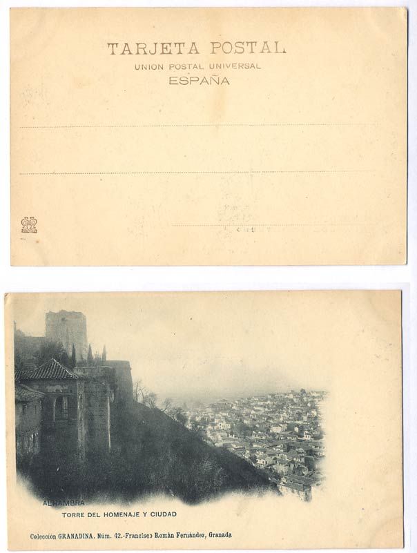 АЛЬГАМБРА TORRE DEL HOMENAJE.. - до 1917 153-20-12