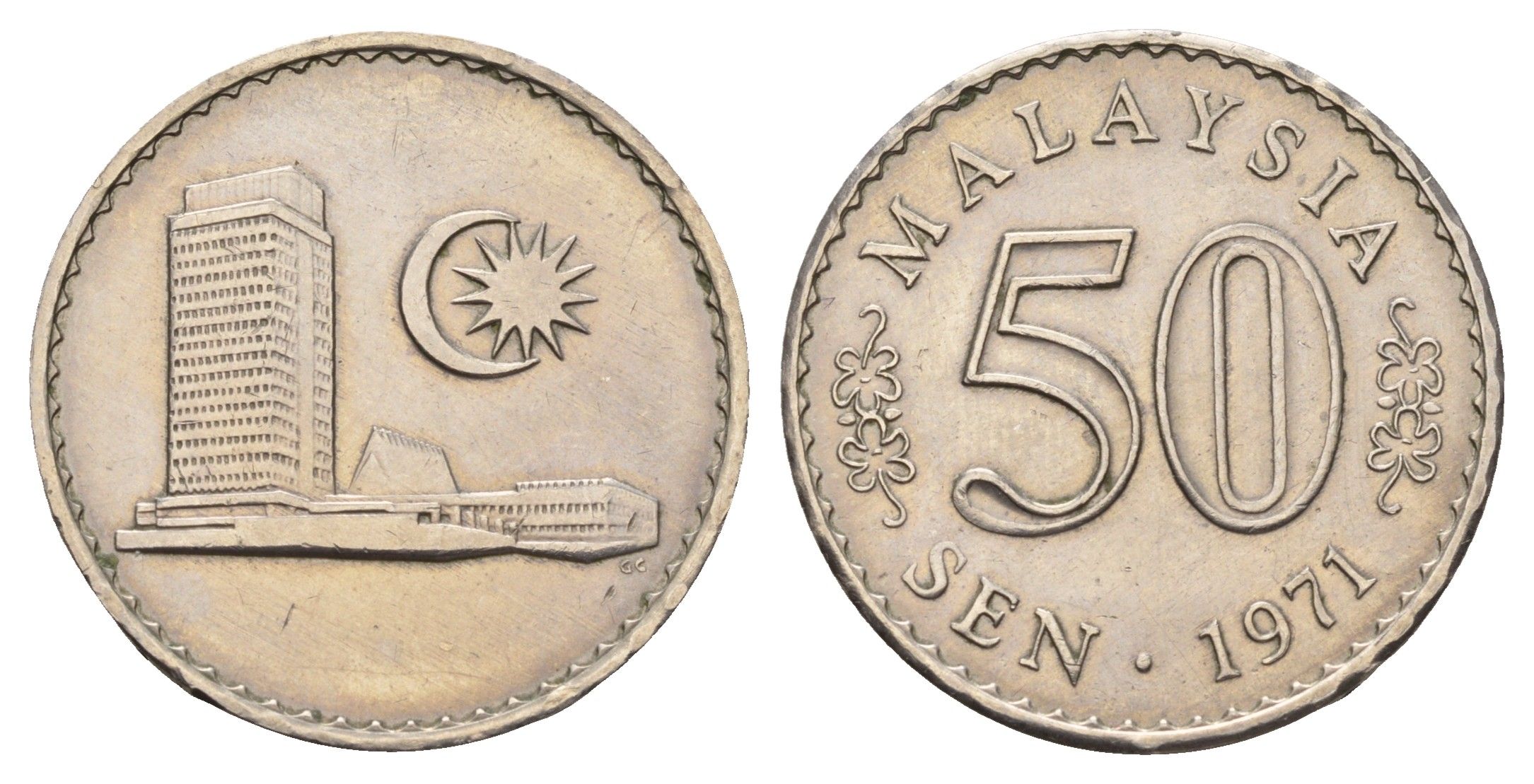 Малайзия 50 сенов 1971 KM 5 медно-никель UNC 3853-117