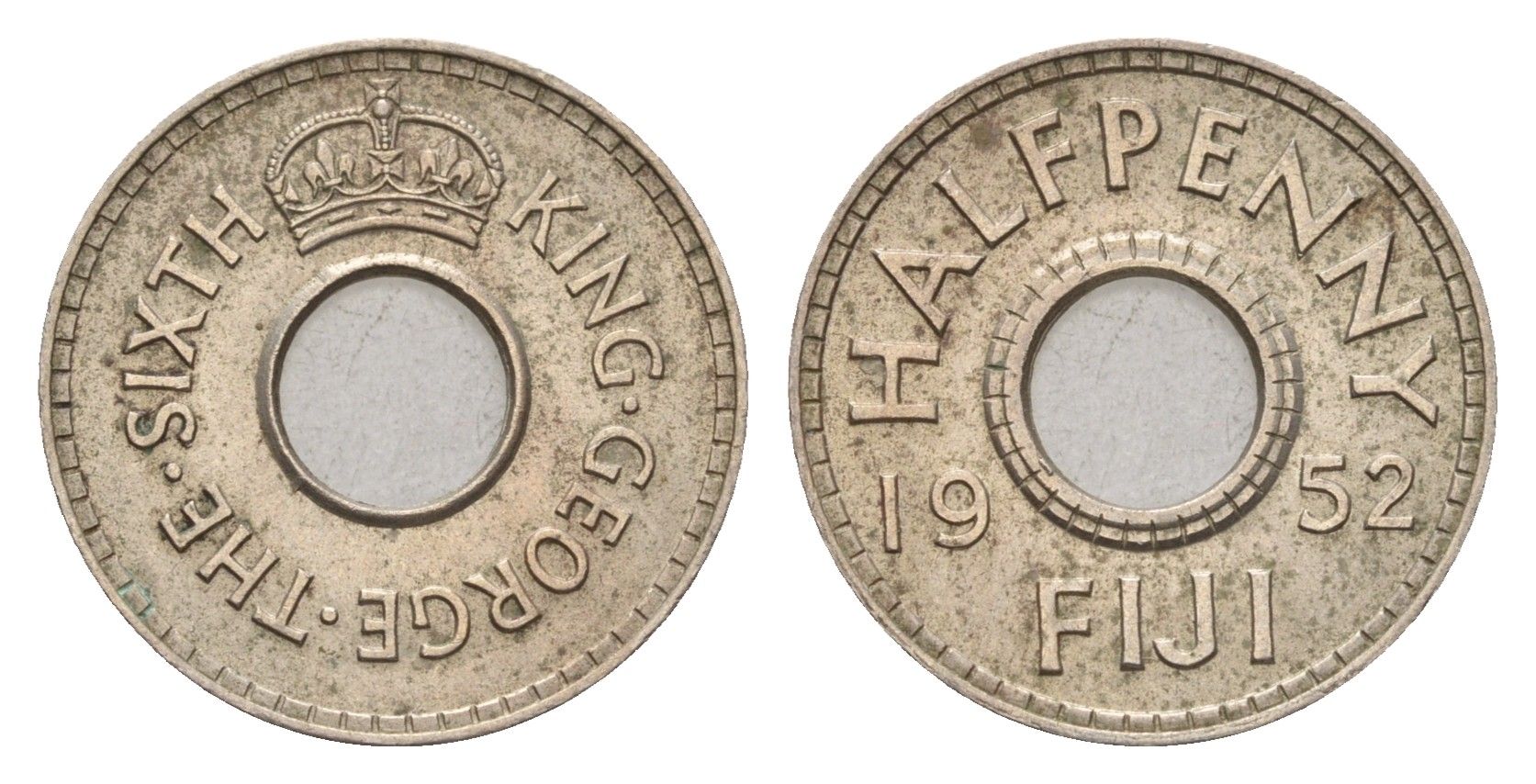 Фиджи 1/2 пенни 1952 Георг VI (1936-1952) KM 16 медно-никель aUNC 4669-532