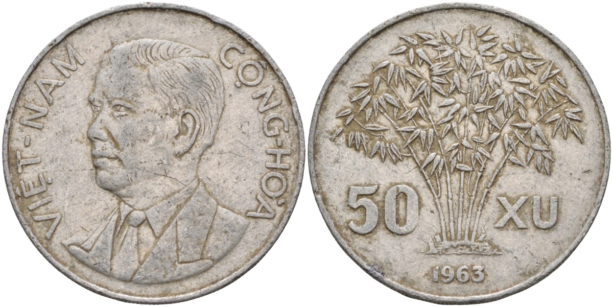 Южный Вьетнам 50 су 1963 KM 6 алюминий 4367-611