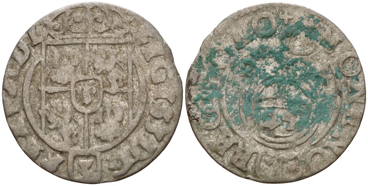 Польша 3 полкера (3 полторака - 1 крейцер) ND (1620-1627) Сигизмунд III Ваза (1587-1632) KM 41 серебро 4158-822