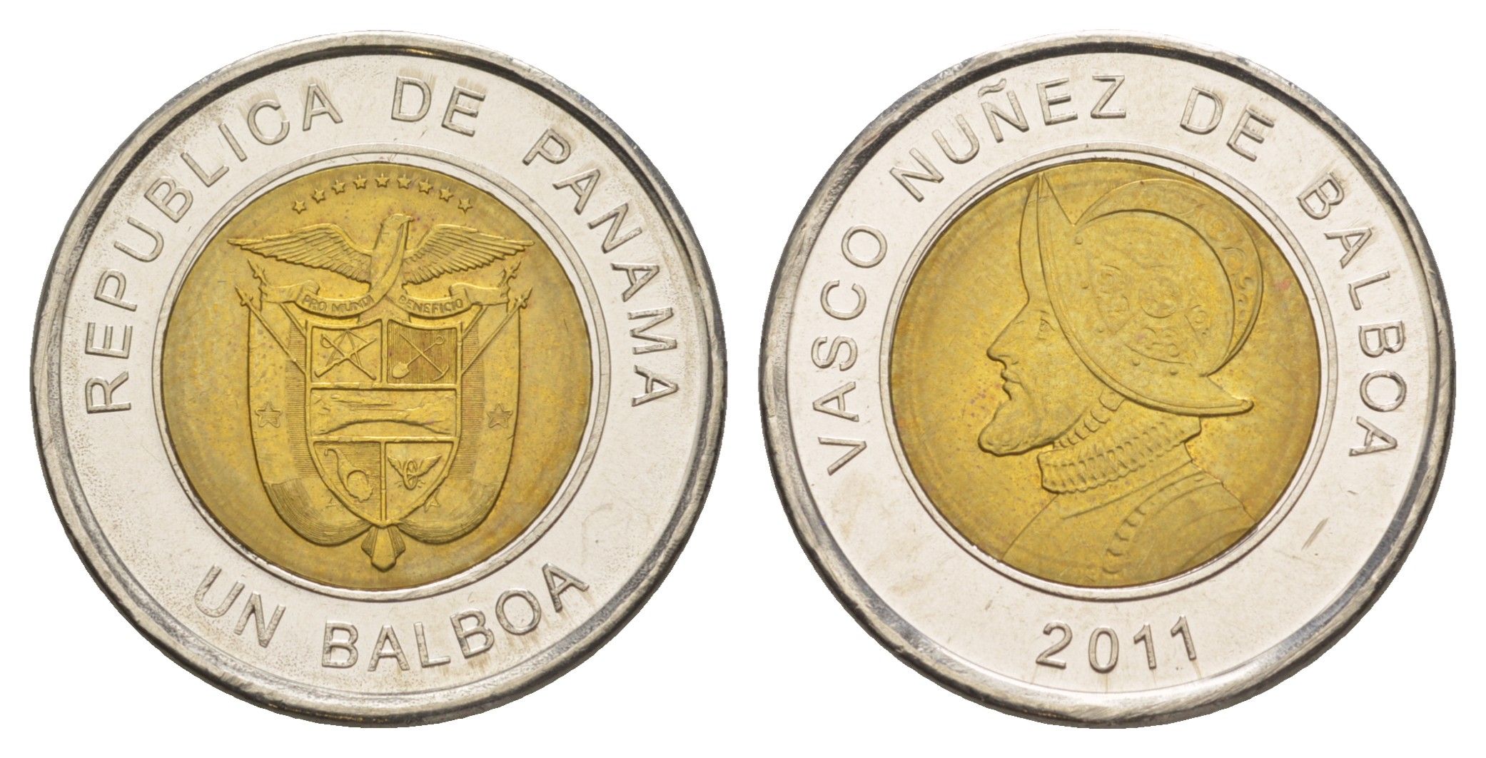 Панама 1 бальбоа 2011 KM 141 биметалл UNC 4642-727