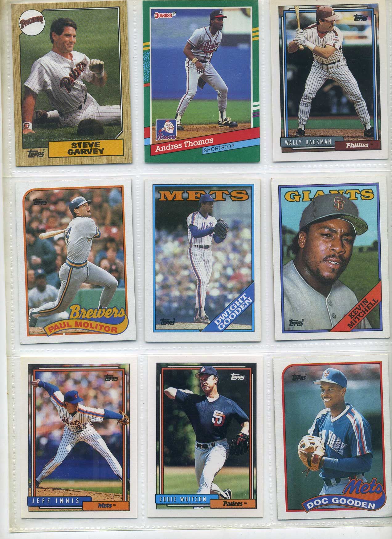 США КАРТОЧКИ БЕЙСБОЛЬНЫЕ 9 штук разных 7501-56