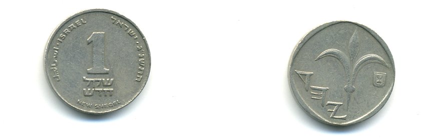 Израиль 1 новый шекель 1994 JE 5754 KM 160a сталь плакированная никелем 56-1426