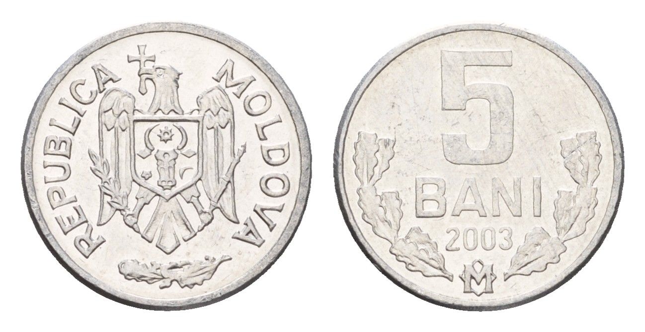 Молдавия (Молдова) 5 бань (бани) 2003 KM 2 алюминий UNC 4588-917