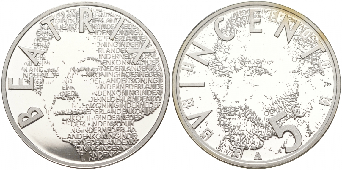 Нидерланды 5 евро 2003 150 лет со дня рождения Винсента ван Гога (1853-1890) KM 245 серебро PROOFLIKE 02-069-13