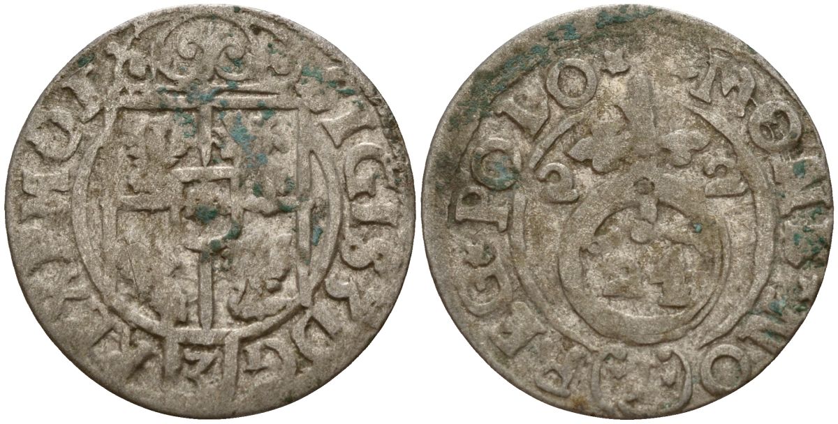 Польша 3 полкера (3 полторака - 1 крейцер) 1622 Сигизмунд III Ваза (1587-1632) Gorecki B.22, KM 41 серебро 4158-854