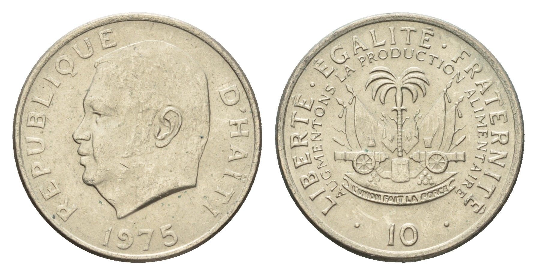 Гаити 10 сантимов 1975 ФАО KM 120 медно-никель UNC 4657-1223