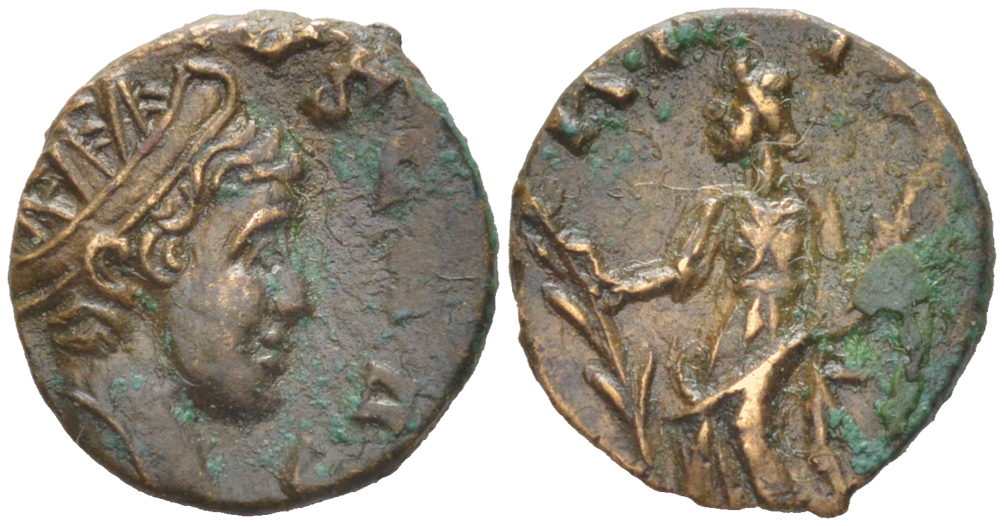 Римская Империя, императоры в Галлии антониниан 273 - 274 Тетрик II, C PIV TETRICVS P CAES, бюст цезаря / HILARITAS AVGG, Хиларитата, персонификация Радости, Августа Треверов RIC 232 биллон 1073-24-67