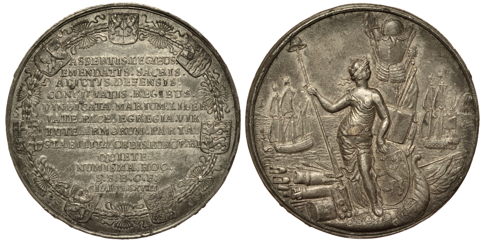 Германия медаль XIX век за стабильность в Европе, литье, 63 мм, 56,9 гр цинк 1082-5-21