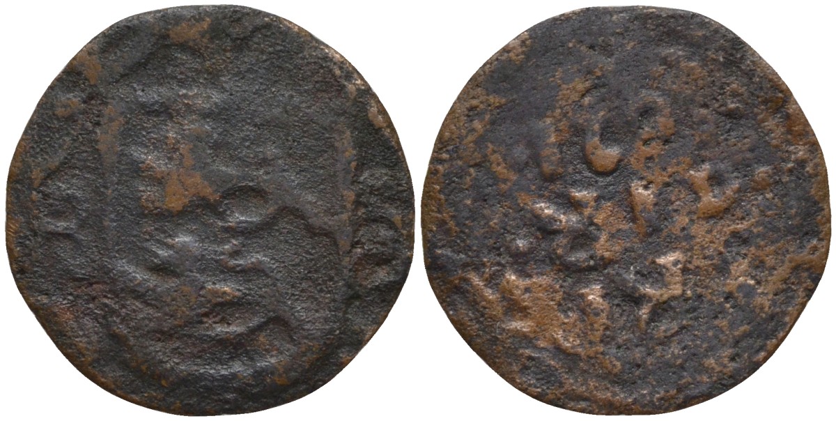 Нидерланды, Рекхем (RECKHEIM) 1 дуит 1621 Ernst von Aspremont-Lynden (1603-1636) Lucas 361 медь 4532-839