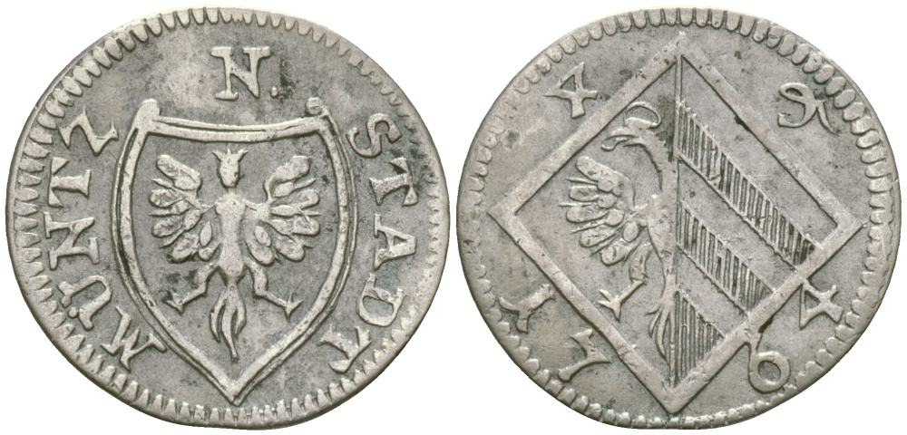 НЮРНБЕРГ 4 ПФЕННИГА 1764 KM 340 серебро 4044-334