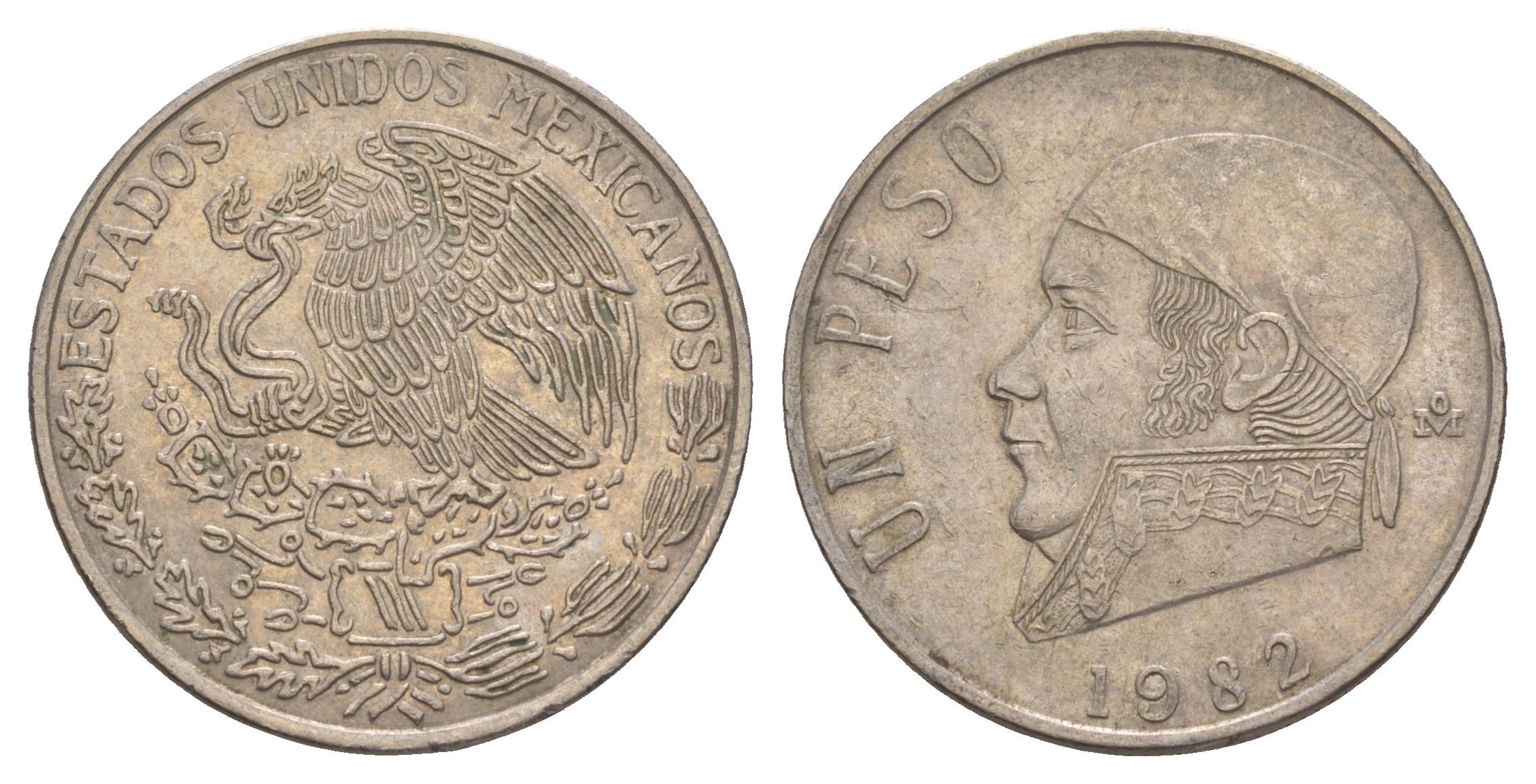 Мексика 1 песо 1982 Хосе Мария Морелос KM 460 медно-никель 4656-1225