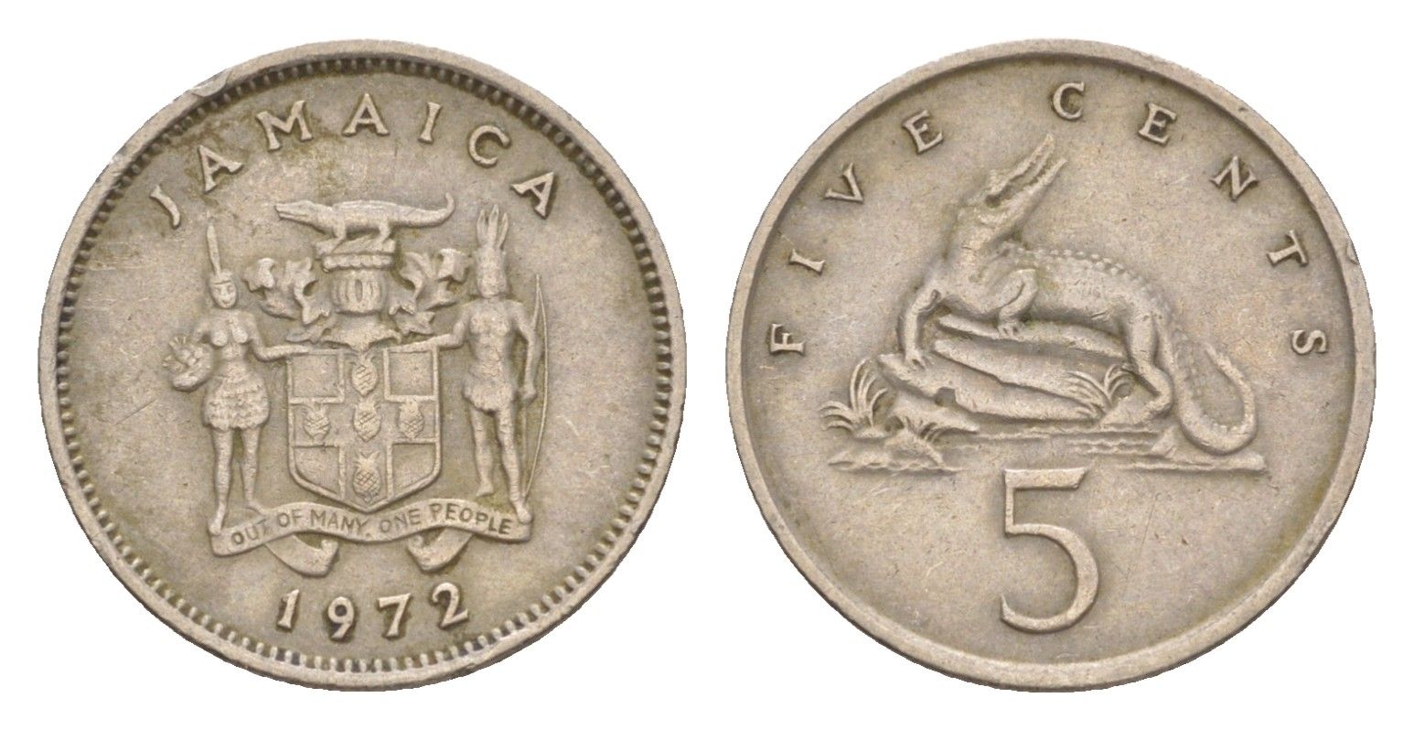 Ямайка 5 центов 1972 KM 46 медно-никель 4649-1028