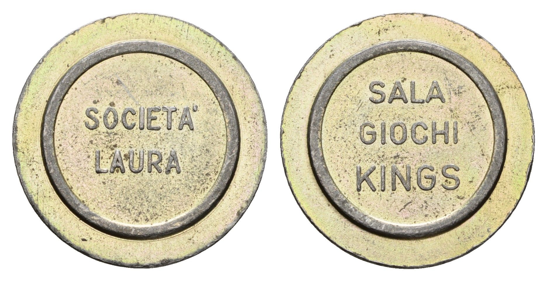 Италия жетон для равлечений Sale Giochi диаметр 24 мм, вес 5,2 гр нержавеющая сталь 4670-755