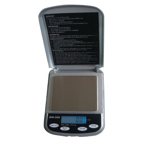 Весы карманные электронные до 500 г., точность измерения - 0,1 г.