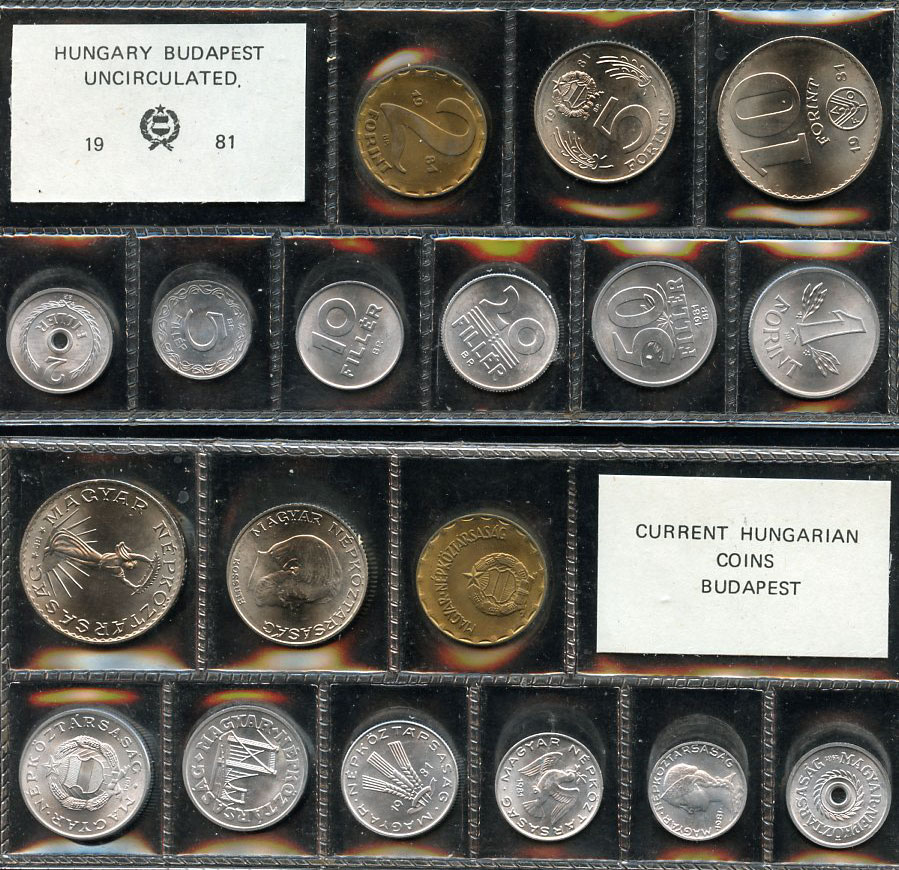 Венгрия официальный набор из 9 монет 1981  KM MS 11   UNC  3-6-1-26