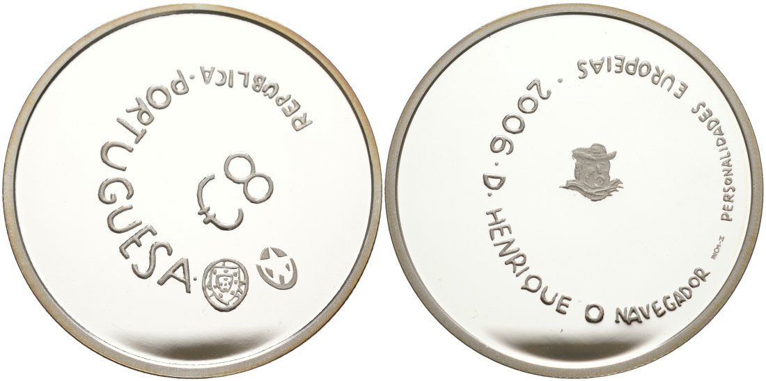 Португалия 8 евро 2006 принц Генрих Мореплаватель KM 776a серебро PROOF 01-345-24