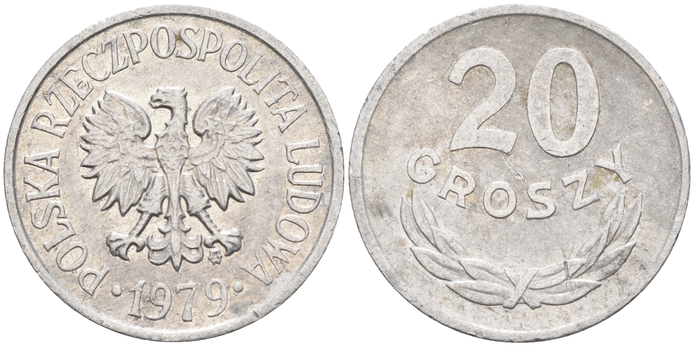 Польша 20 грошей 1979 MW KM А47 алюминий    4138-945