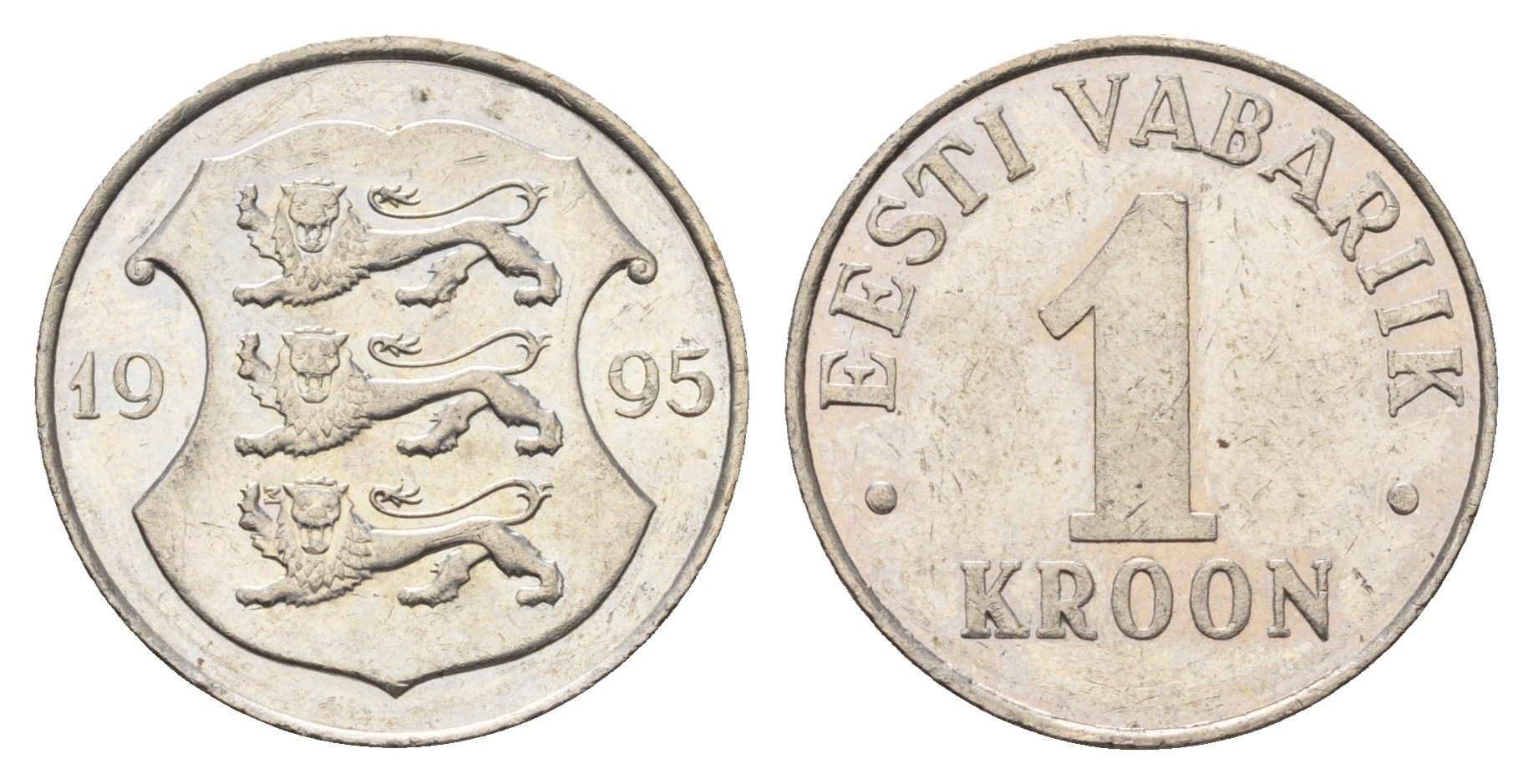 Эстония 1 крона 1995 KM 28 медно-никель 4688-636