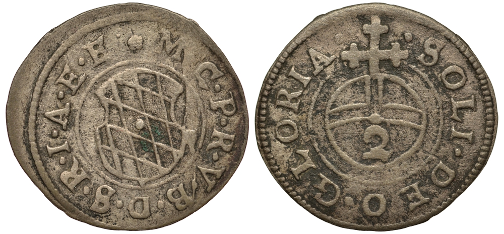 Бавария 2 крейцера 1635 Максимилиан I (1598-1651) KM 31 серебро 00-000-00