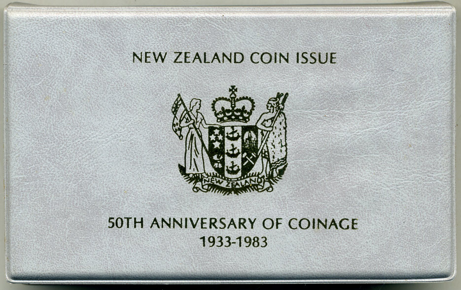 Новая Зеландия официальный набор из 7 монет 1983 в оригинальной пластиковой упаковке серебро PROOF 00-00
