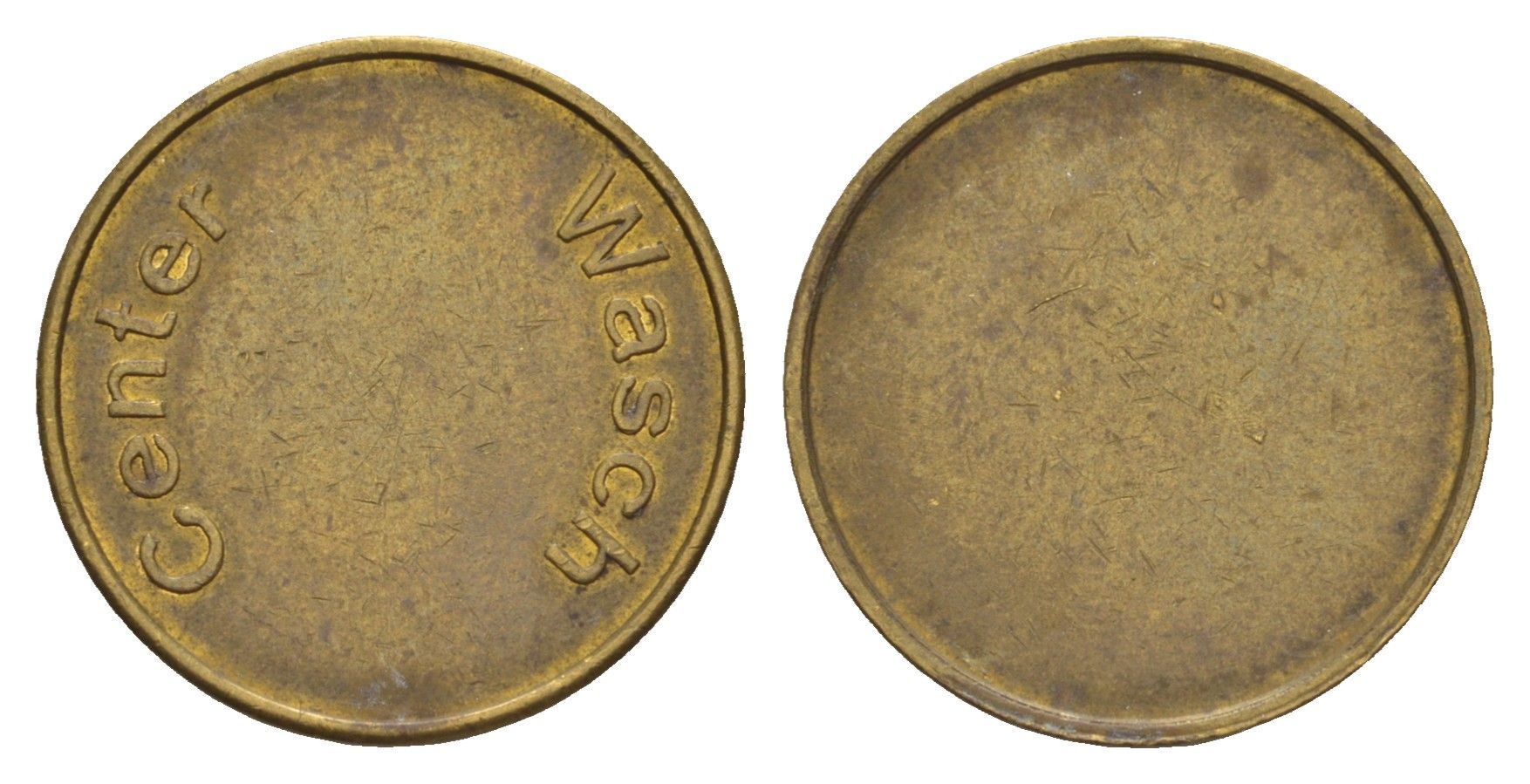 Европа жетон для автомойке диаметр 22 мм, вес 3,8 гр латунь 4656-452