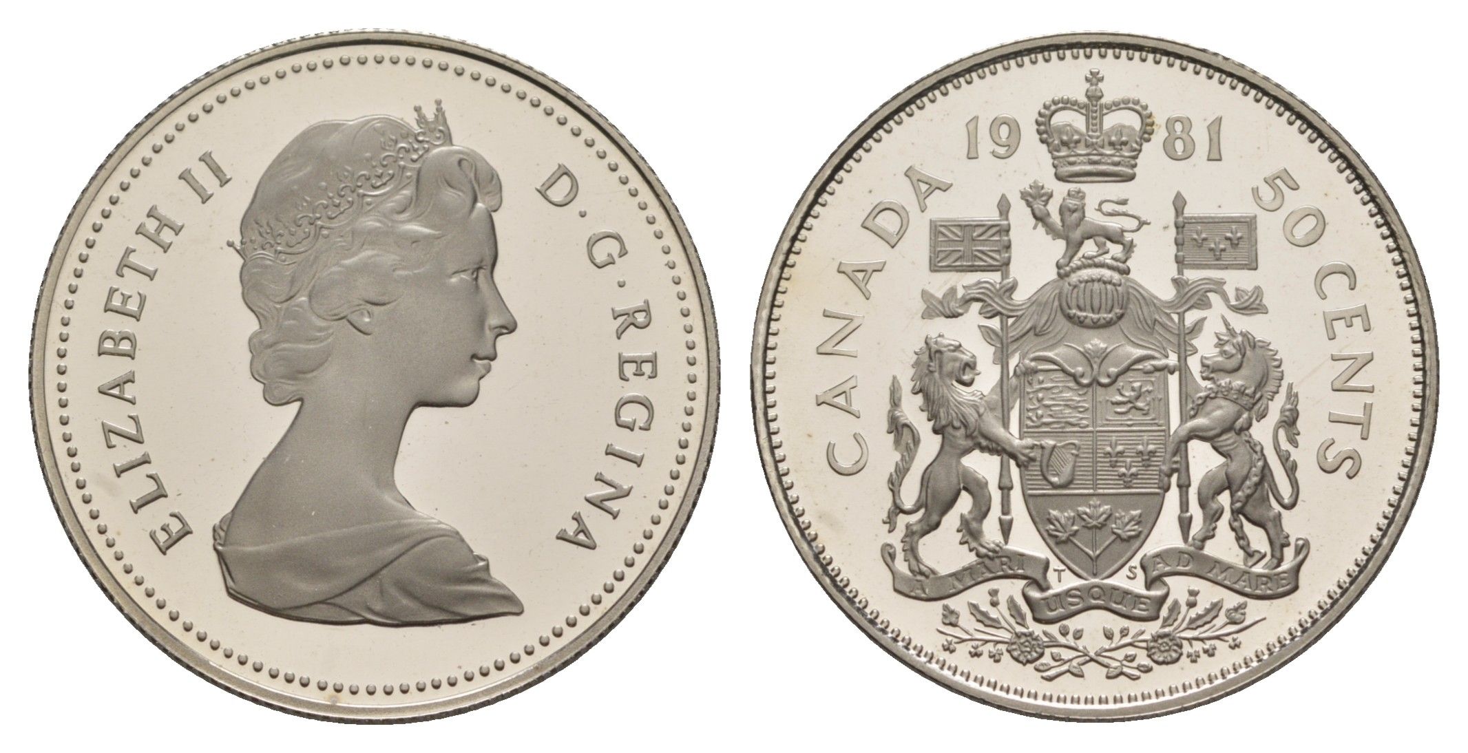 Канада 50 центов 1981 KM 75.3 никель PROOF 11-095-13