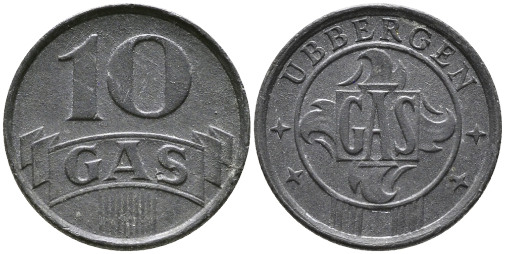 Нидерланды, Харлинген жетон на газ в 10 центов ND (1942) 99-1141