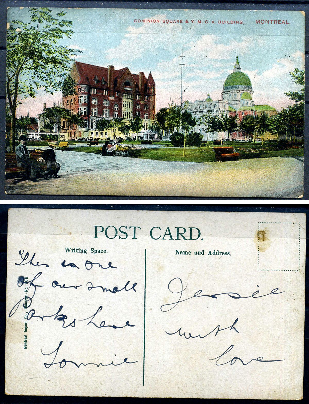 Канада post card - открытка Доминион-Сквер-Билдинг в Монреале 2193-87