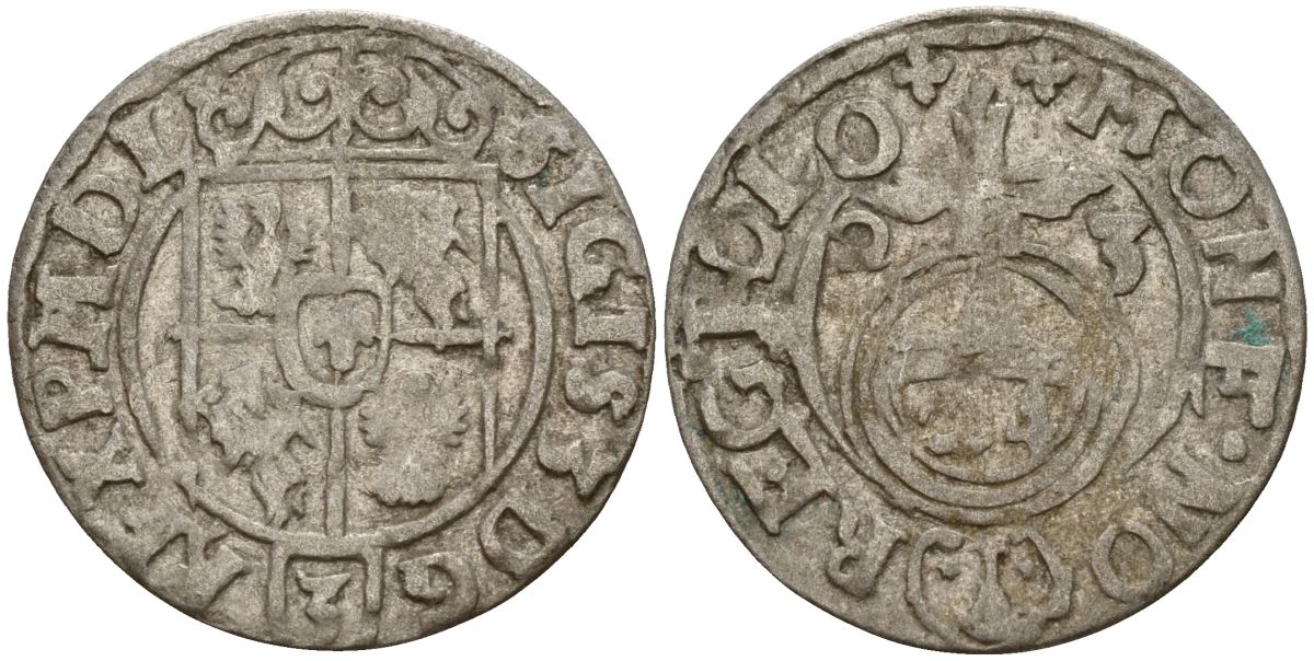Польша 3 полкера (3 полторака - 1 крейцер) 1623 Сигизмунд III Ваза (1587-1632) Gorecki B.23, KM 41 серебро 4158-932