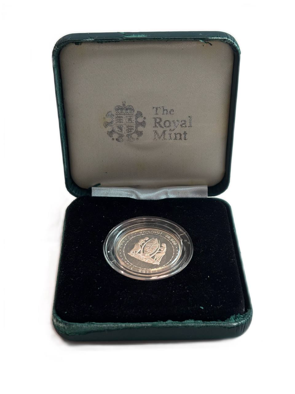 Танзания 50000 шиллингов 2011 50 лет Независимости, в оригинальной коробке KM 73 серебро PROOF 3-4-10-03