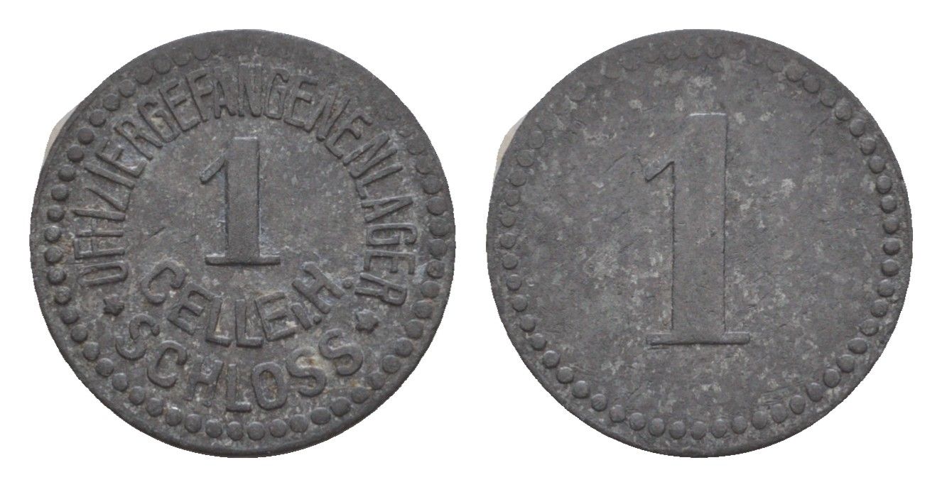 Целле 1 пфенниг ND жетон государственной тюрьмы Men05 4340.1, Men18 5511.1 цинк 413-6732