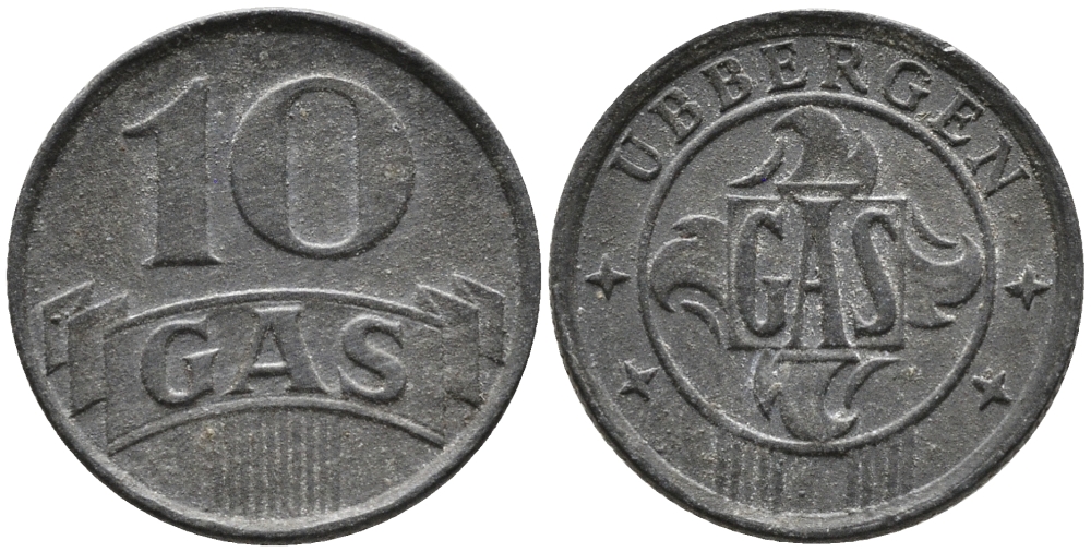 Нидерланды, Харлинген жетон на газ в 10 центов ND (1942) 99-1149