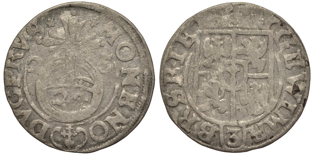 Бранденбург-Пруссия 1/24 талера 1625 Георг Вильгельм (1619-1640), вес 1,08 гр. KM 116.1 серебро 1516-222