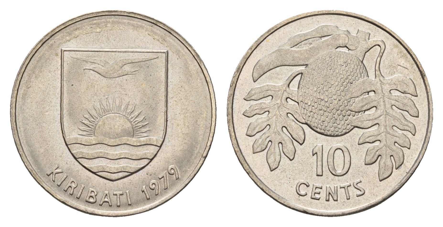 Кирибати 10 центов 1979 год-тип KM 4 медно-никель UNC 181-542