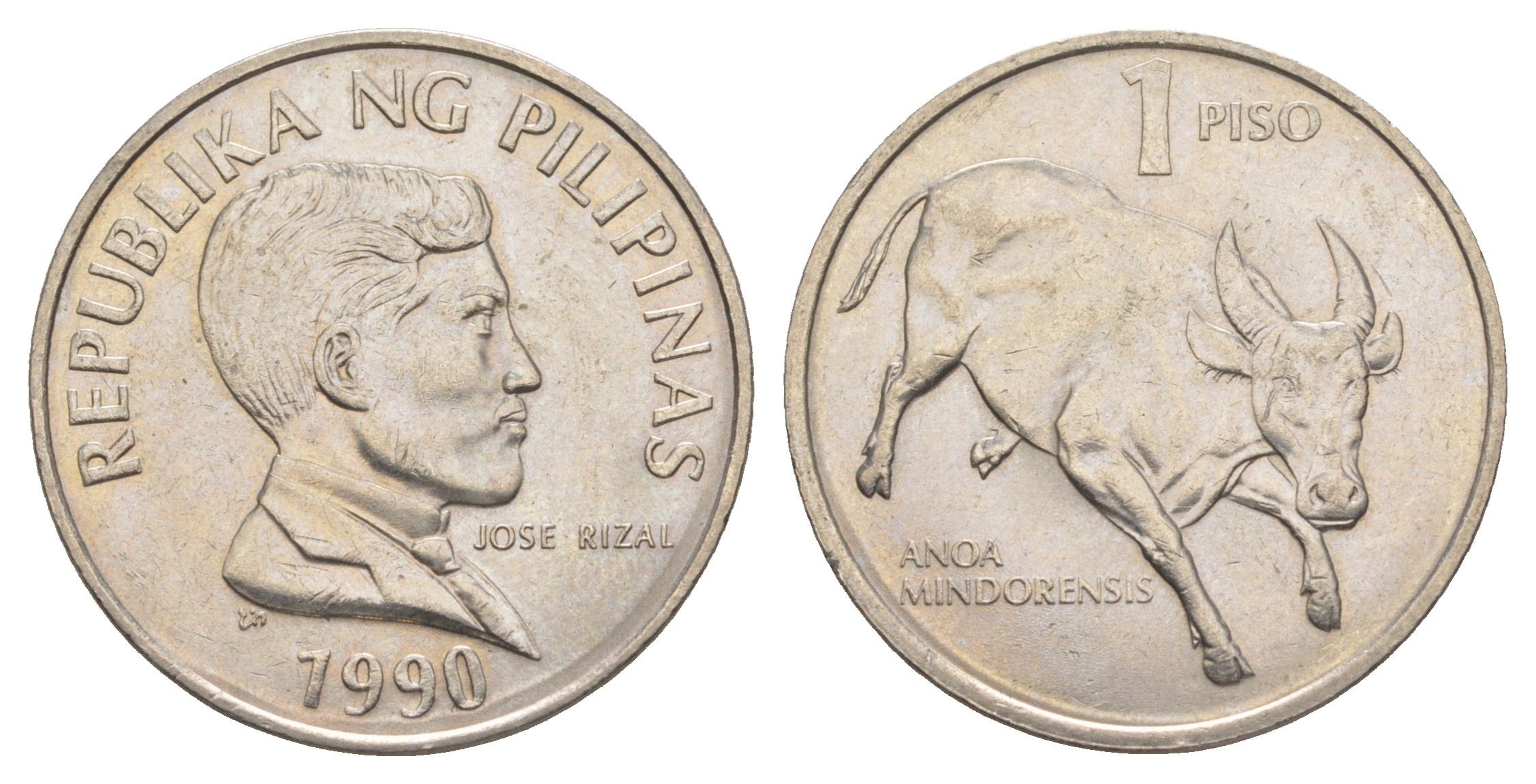 Филиппины 1 писо 1990 KM 243.1 медно-никель UNC 4635-1034