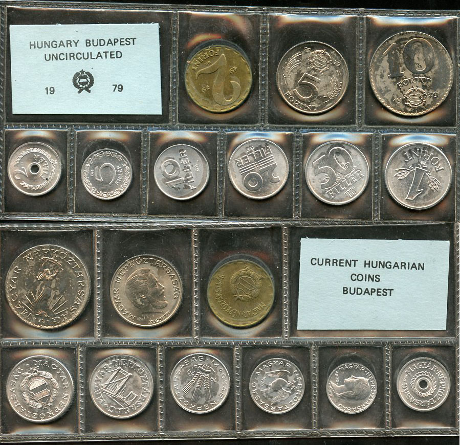 Венгрия официальный набор из 9 монет 1980  KM MS 10   UNC  3-6-1-25