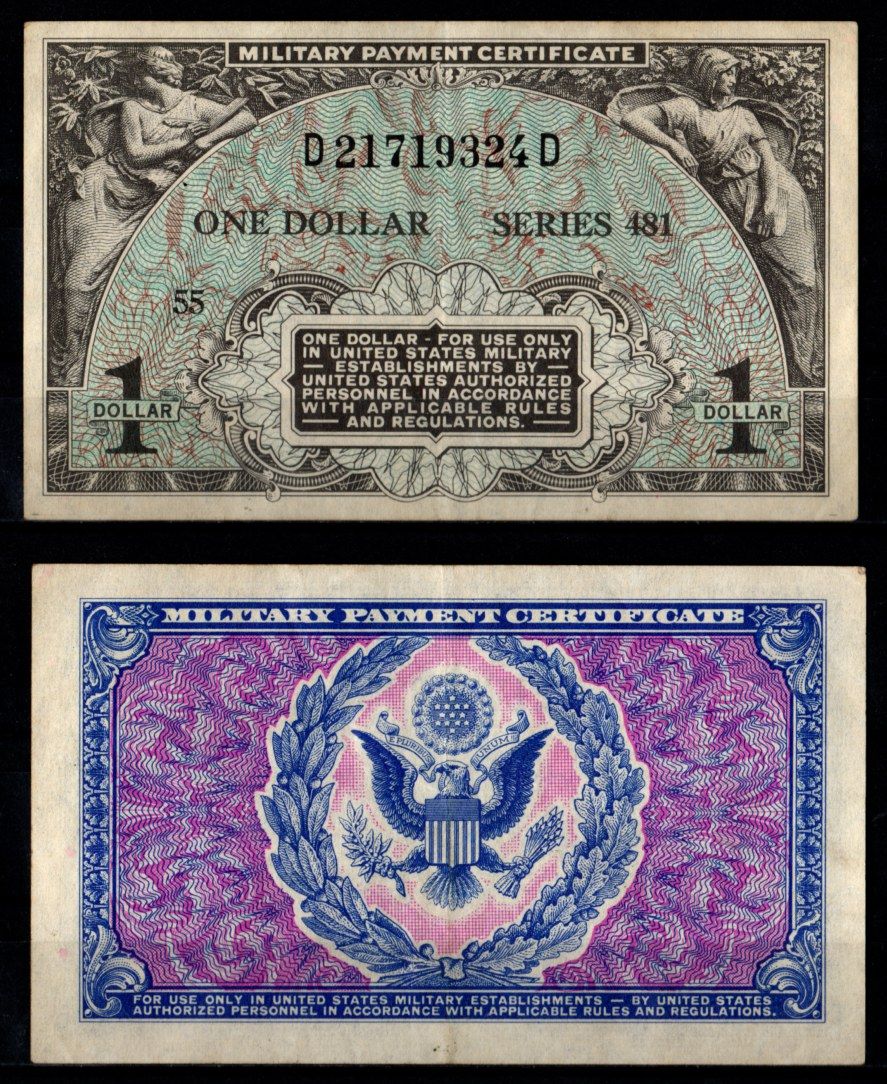 США 1 доллар ND (1951-1954) Pick M26 бумага 8605-35-2-2