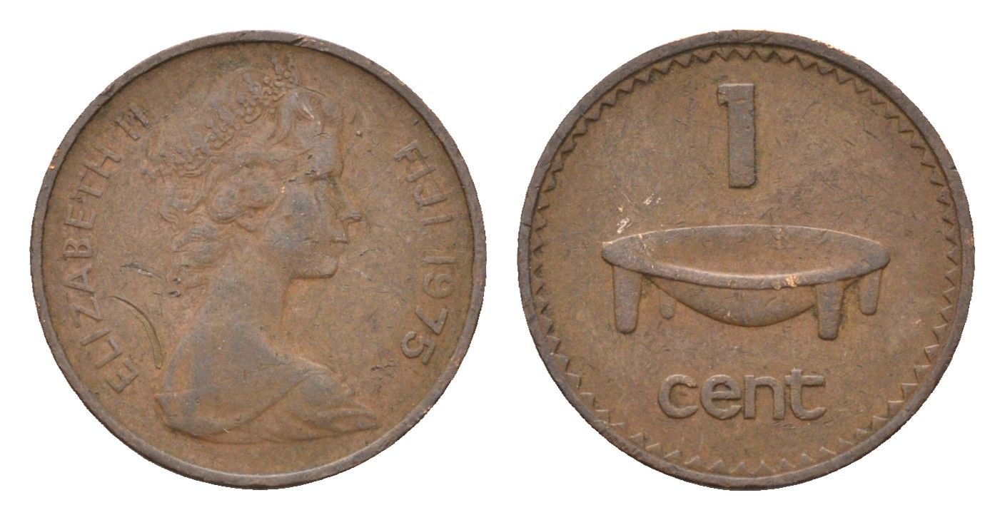 Фиджи 1 цент 1975 KM 27 бронза 4697-648